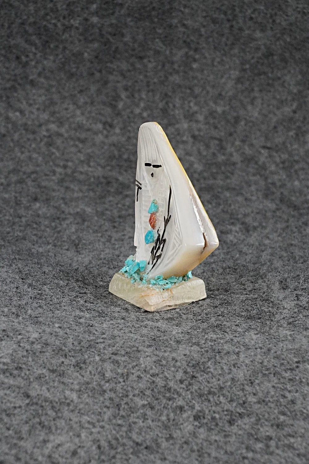 Corn Maiden Zuni Fetish Carving - Gloria Chattin