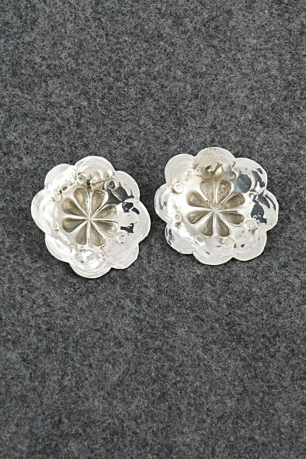 Turquoise & Sterling Silver Earrings - Charlotte Blackgoat