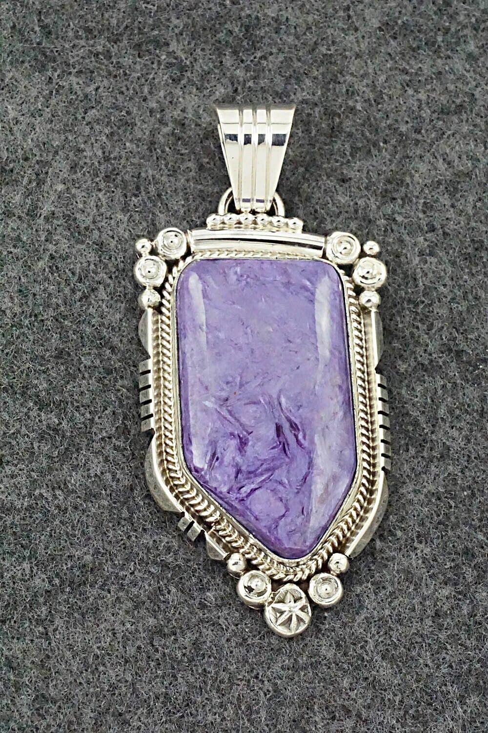 Charoite & Sterling Silver Pendant - Daniel Benally