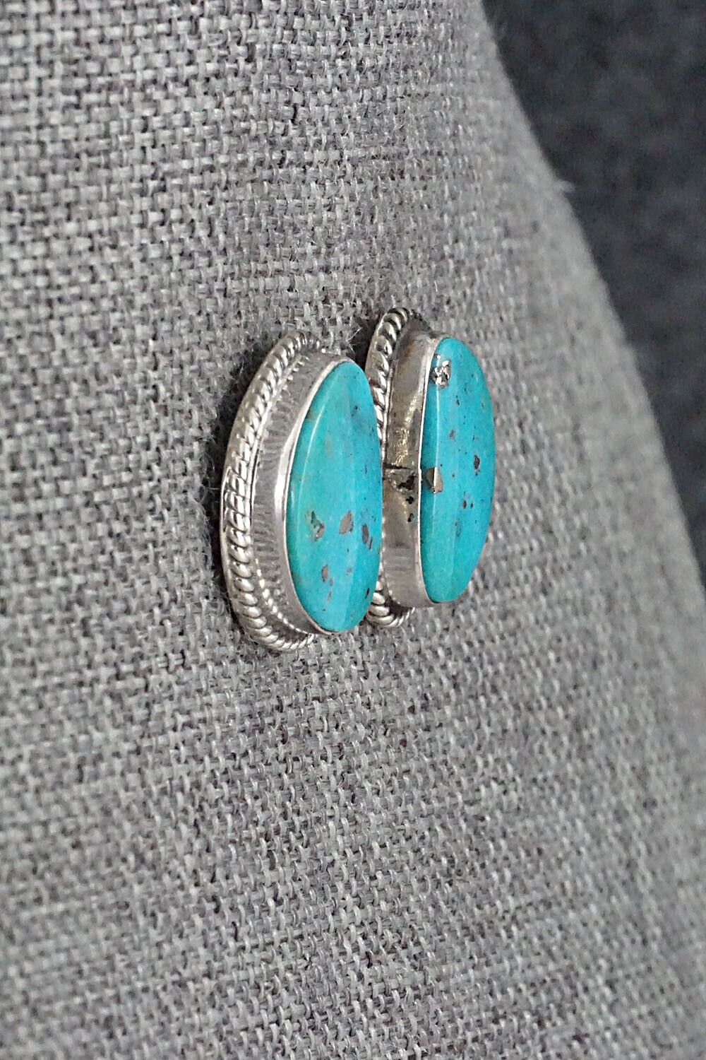 Turquoise & Sterling Silver Earrings - Sharon McCarthy