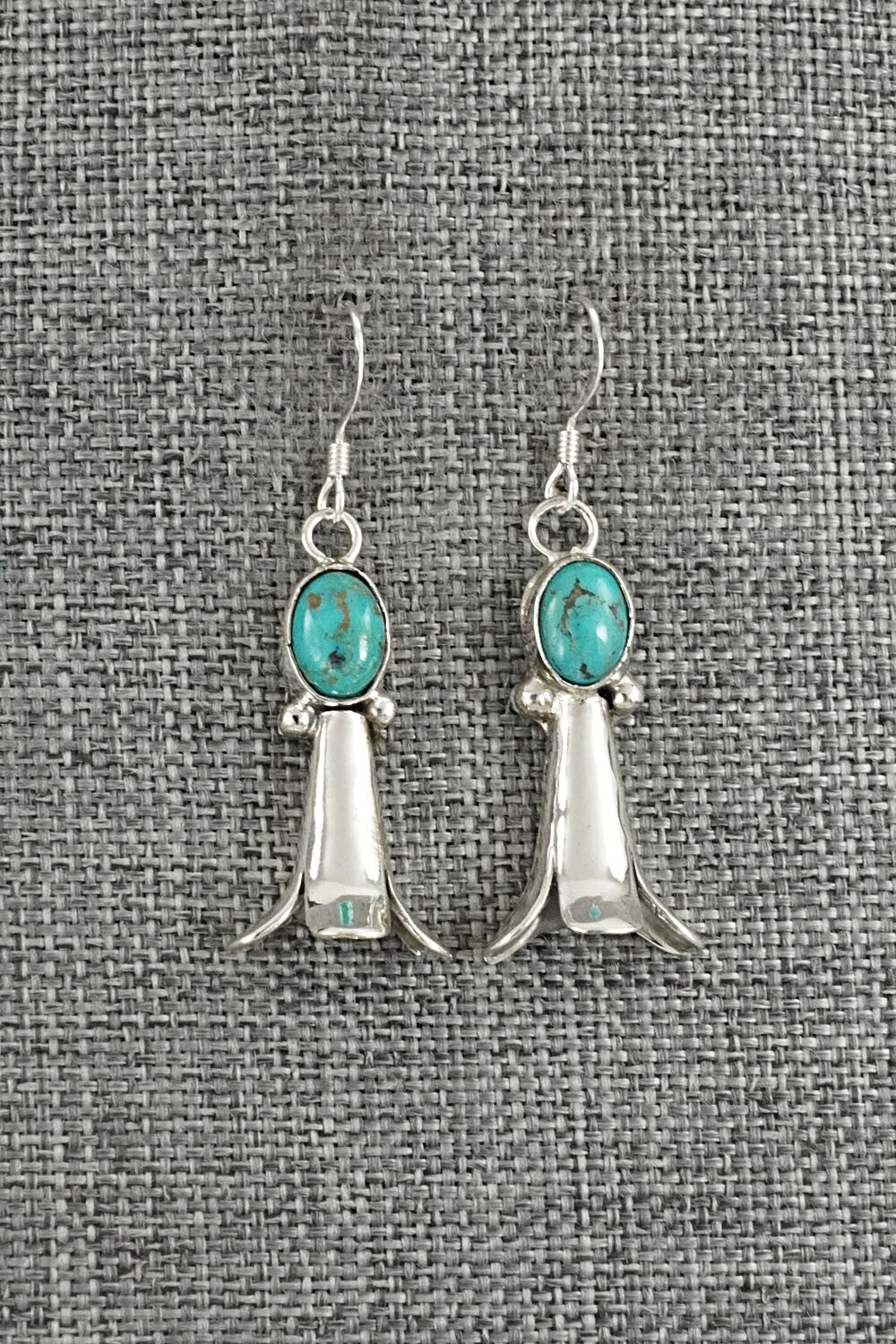 Turquoise & Sterling Silver Earrings - Robinson Martinez