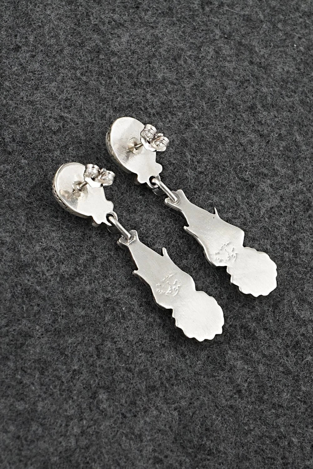 Turquoise & Sterling Silver Earrings - Verley Betone