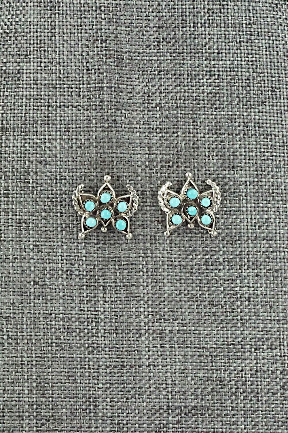 Turquoise & Sterling Silver Earrings - Wayne Johnson