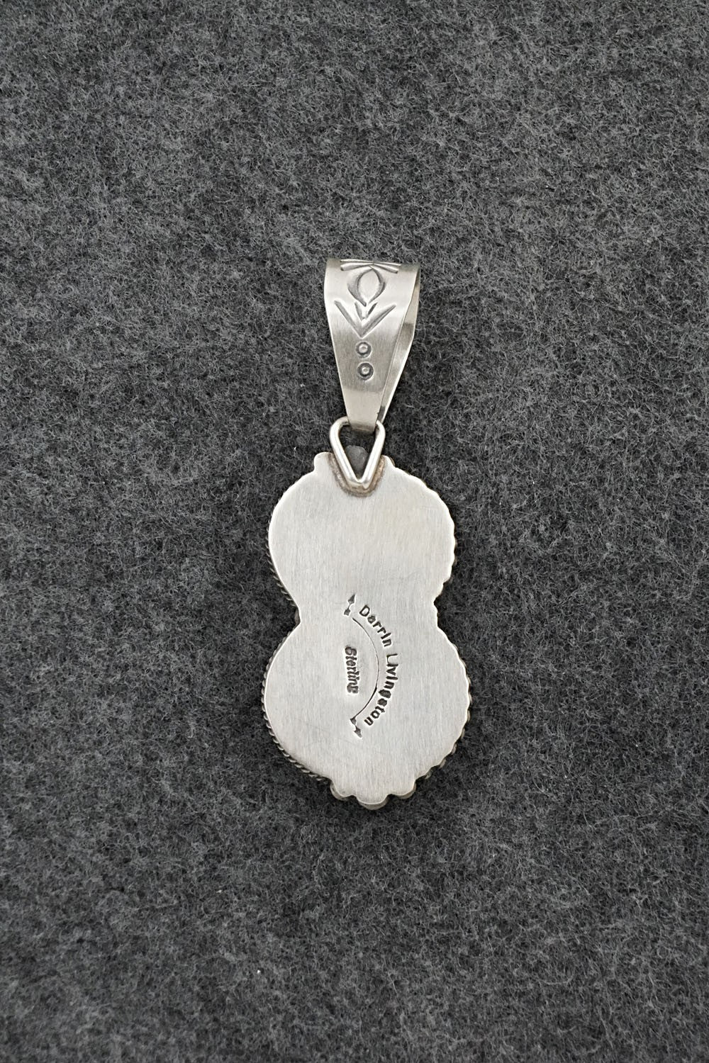 Turquoise & Sterling Silver Pendant - Darrin Livingston