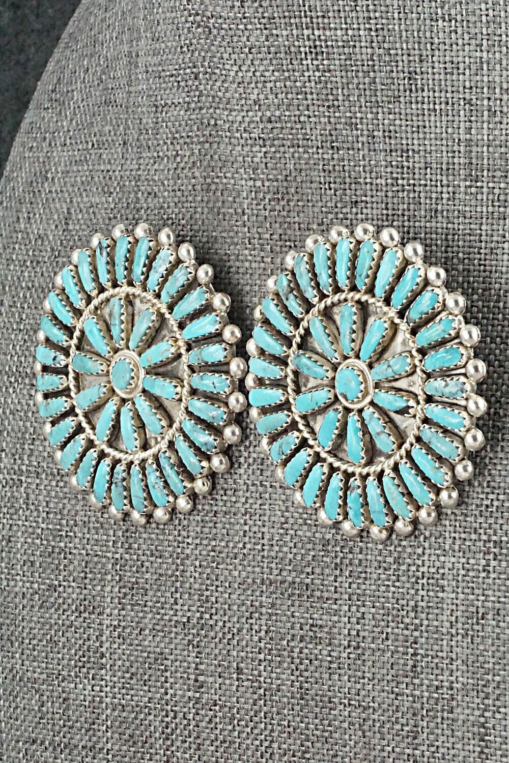 Turquoise & Sterling Silver Earrings - Philena Byjoe