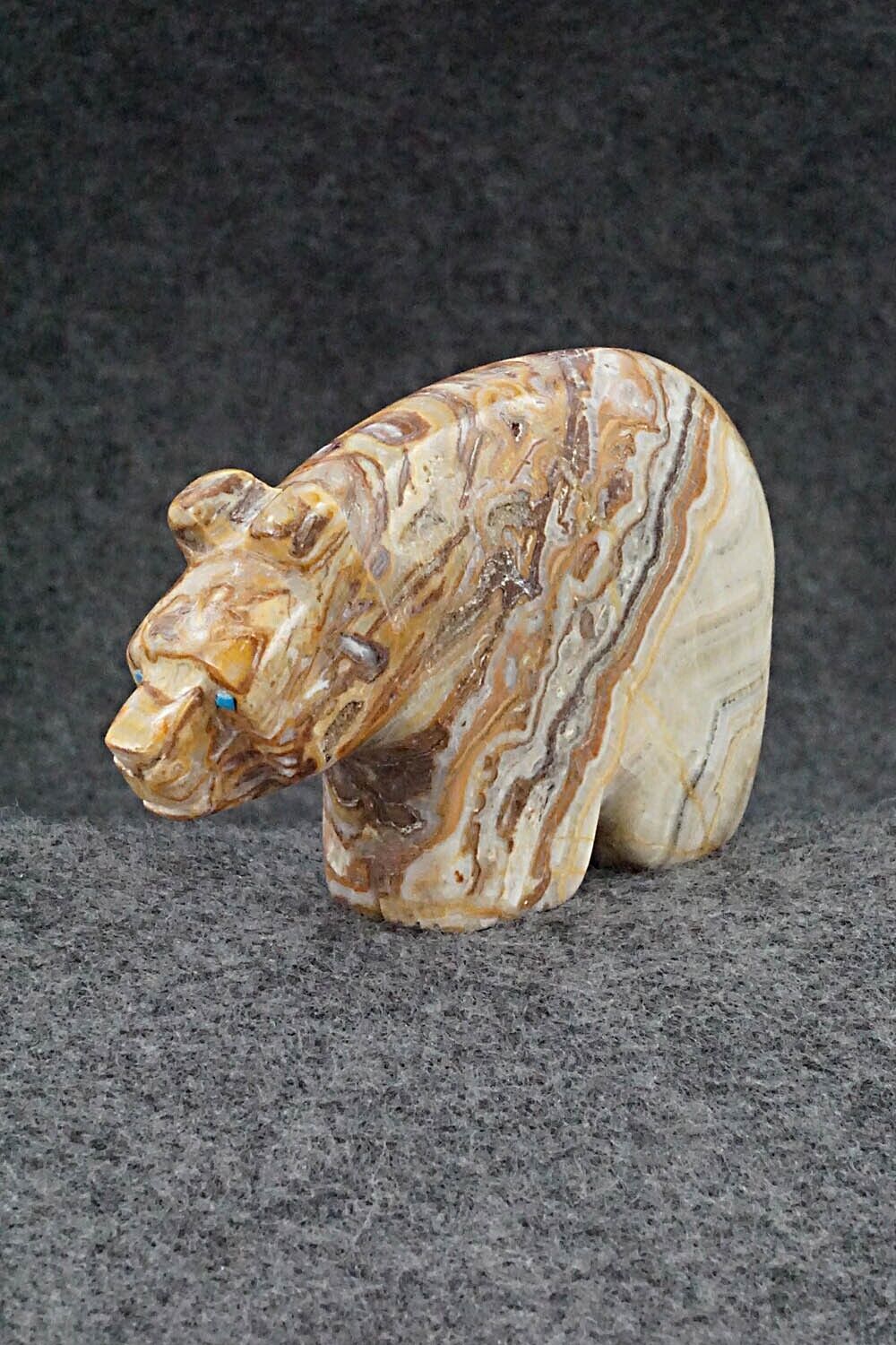 Bear Zuni Fetish Carving - Reynold Lunasee