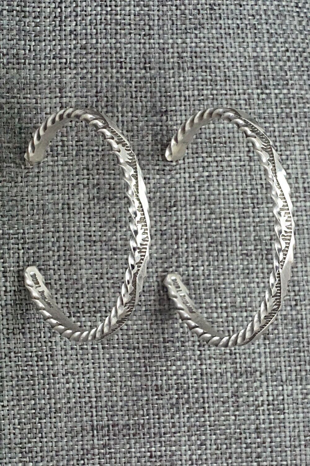 Sterling Silver Hoop Earrings - Elaine Tahe