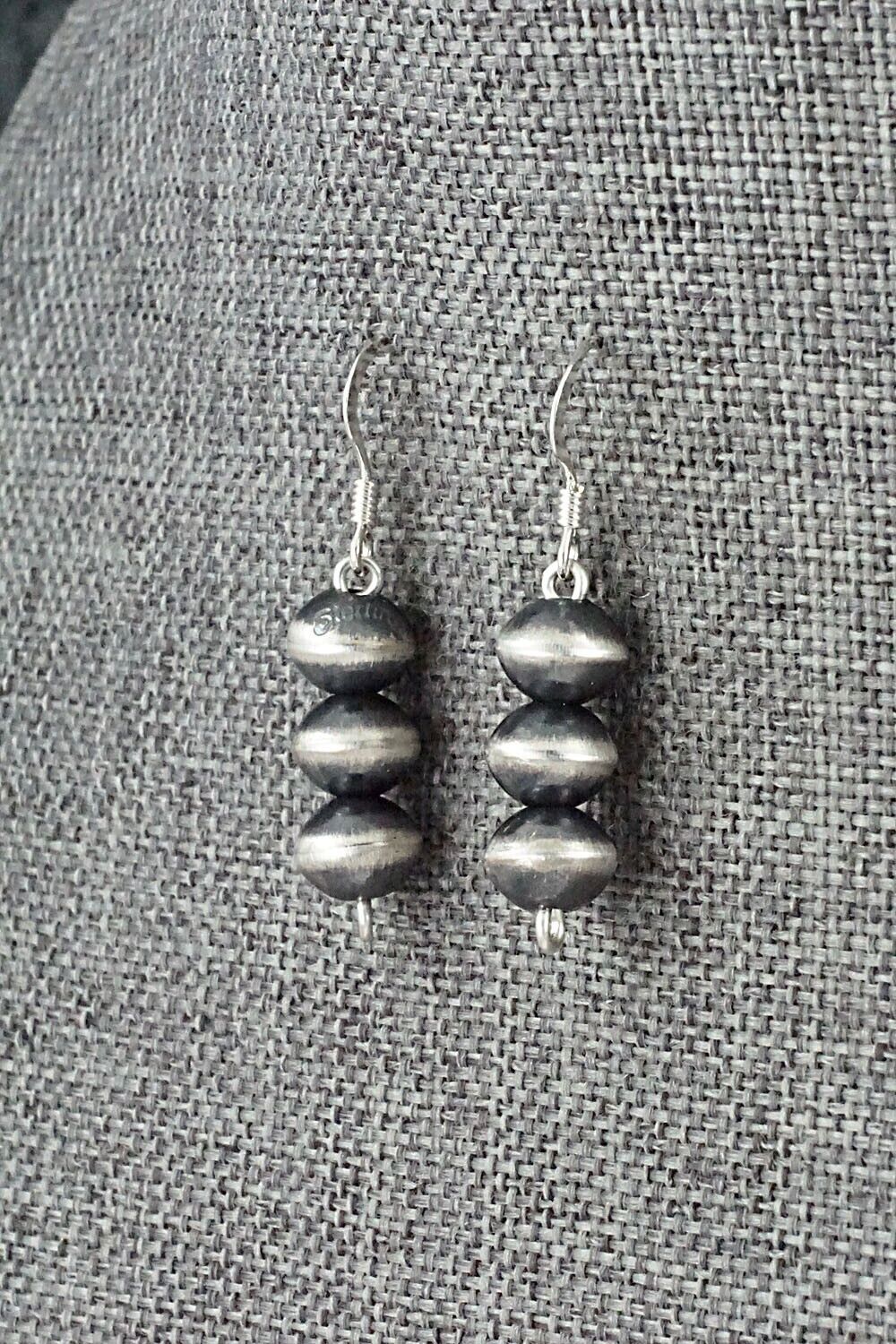Sterling Silver Navajo Pearl Earrings - Preston Haley