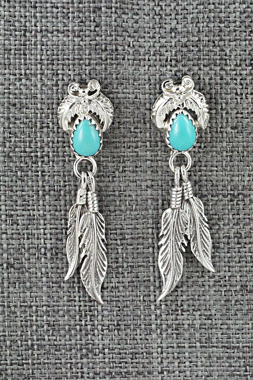 Turquoise and Sterling Silver Earrings - Sharon McCarthy