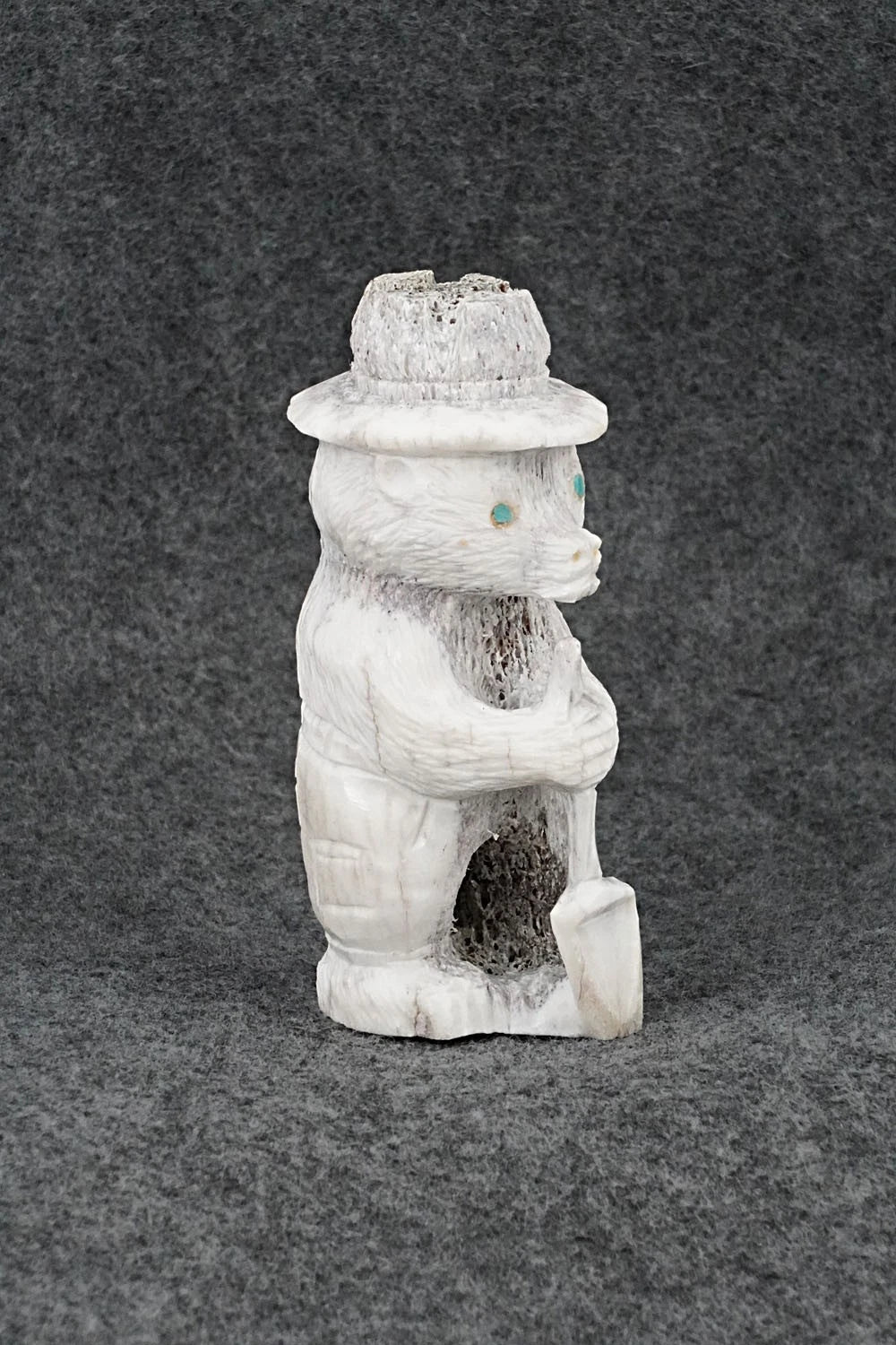 Smokey Bear Zuni Fetish Carving - Chris Peina