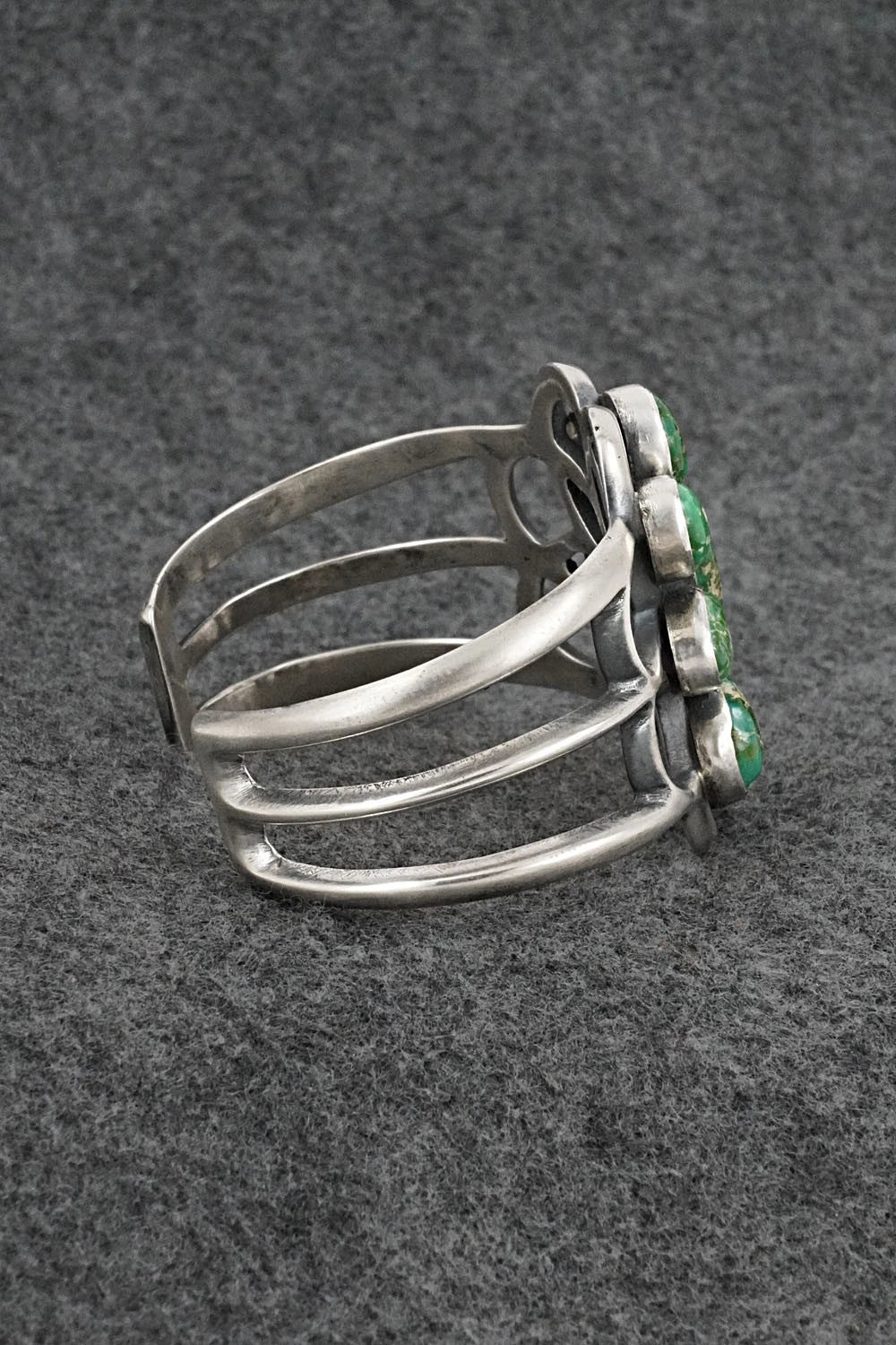 Turquoise & Sterling Silver Bracelet - Eugene Gruber