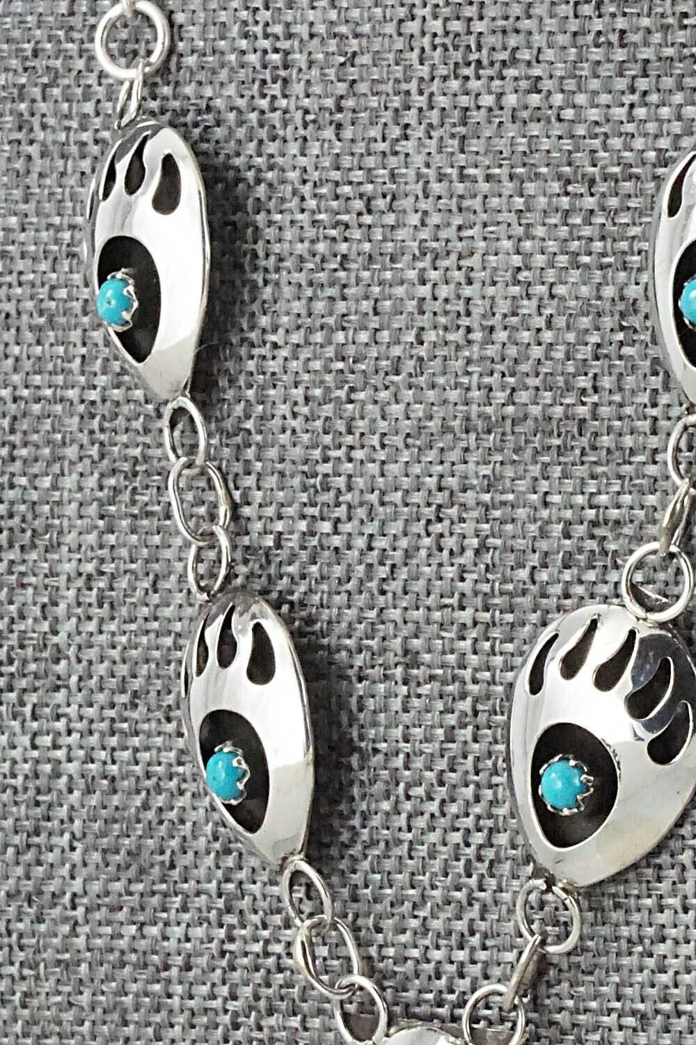 Turquoise & Sterling Silver Necklace - Leroy Parker