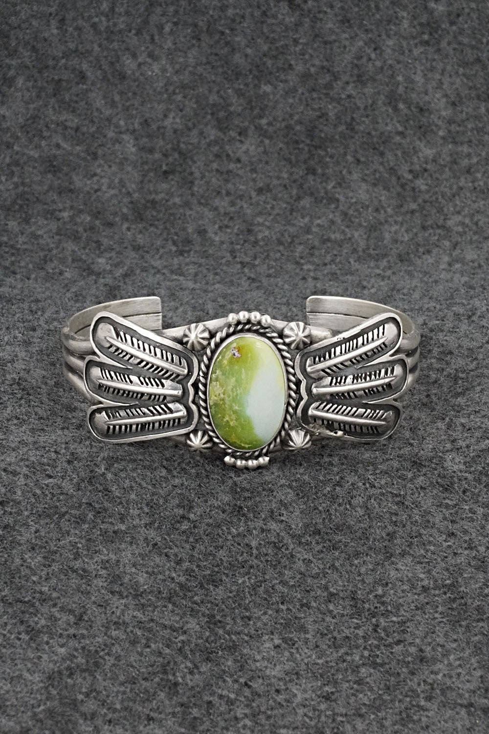 Variscite & Sterling Silver Bracelet - Daniel Benally