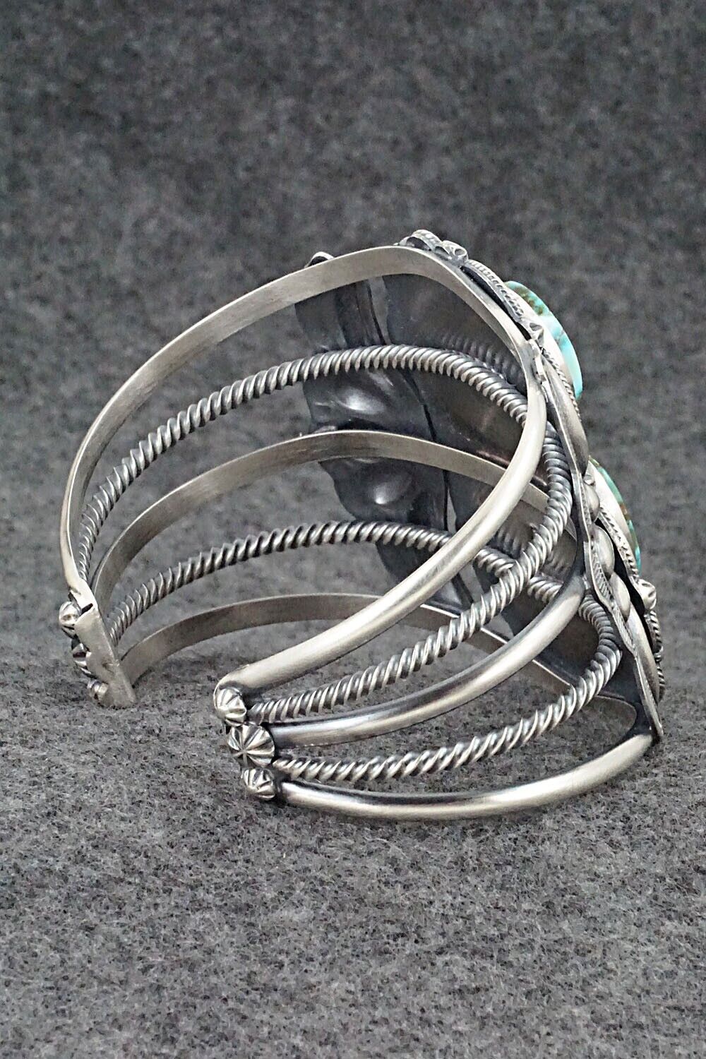 Turquoise & Sterling Silver Bracelet - Raymond Delgarito