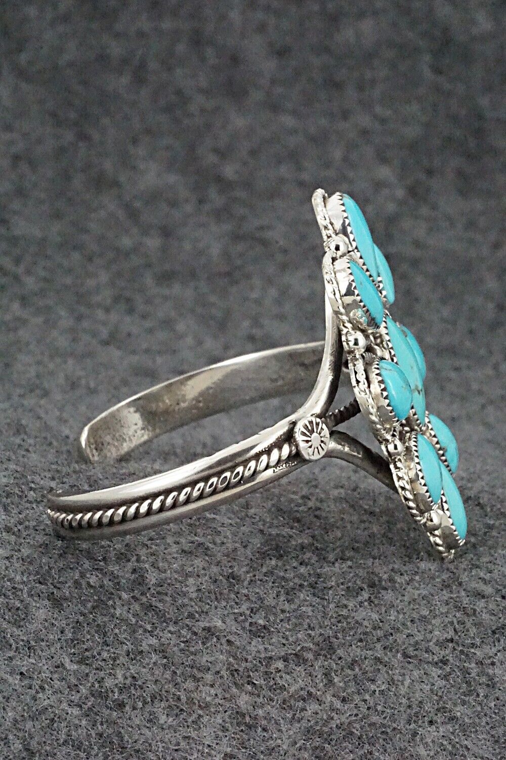 Turquoise & Sterling Silver Bracelet - Ernest Hawthorne