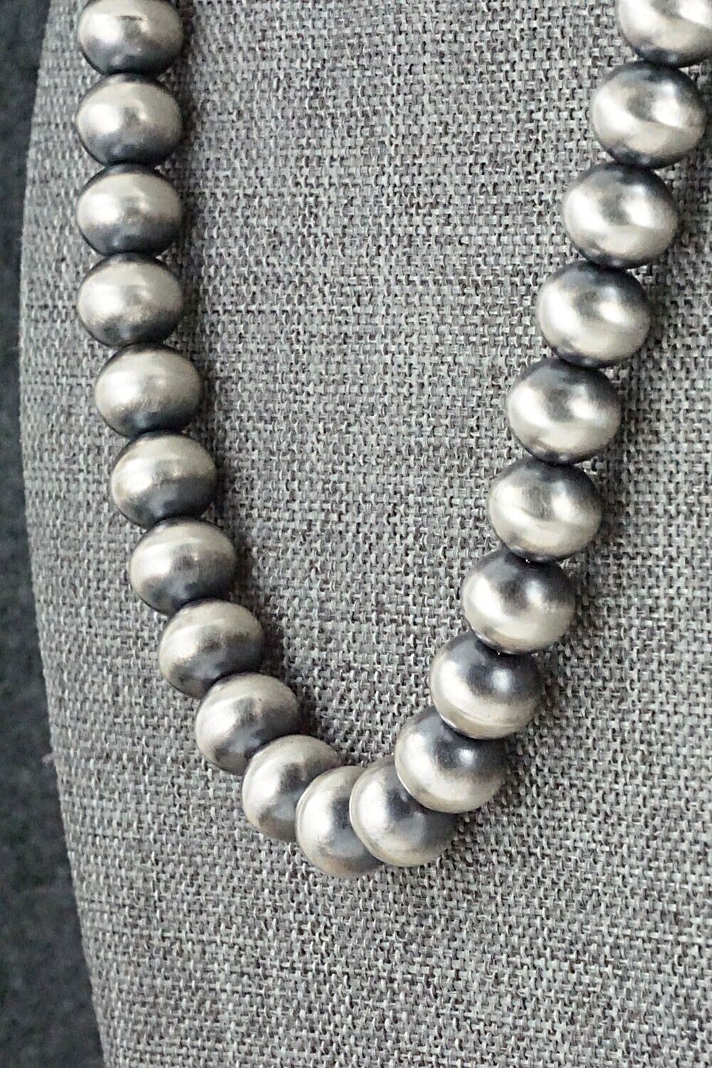 Sterling Silver Navajo Pearl Necklace - Bryannen Halwood