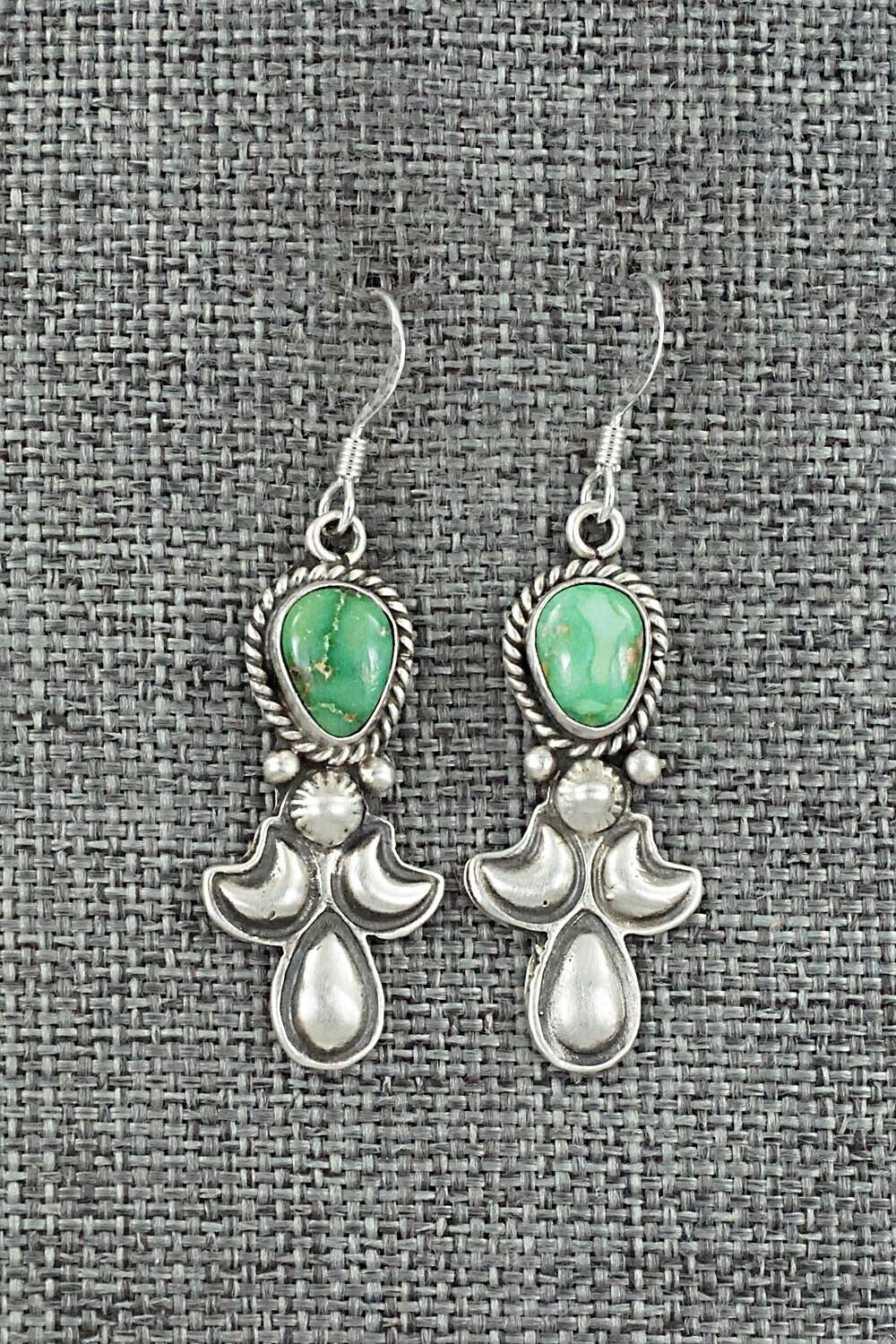 Turquoise & Sterling Silver Earrings - Verley Betone