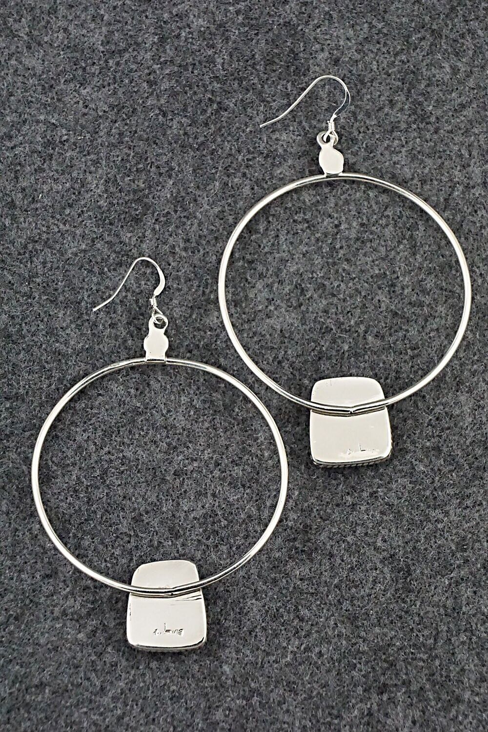 White Buffalo & Sterling Silver Earrings - Lucinda Sardo