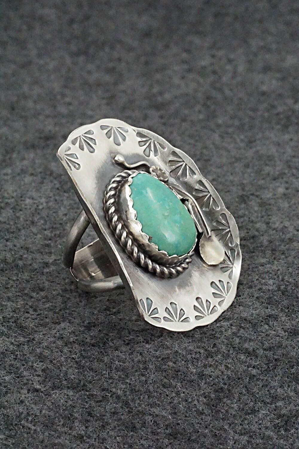 Turquoise & Sterling Silver Ring - Tim Yazzie - Size 7