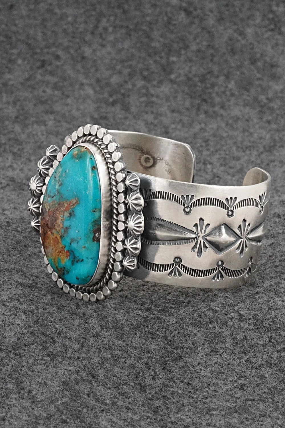 Turquoise & Sterling Silver Bracelet - Raymond Delgarito