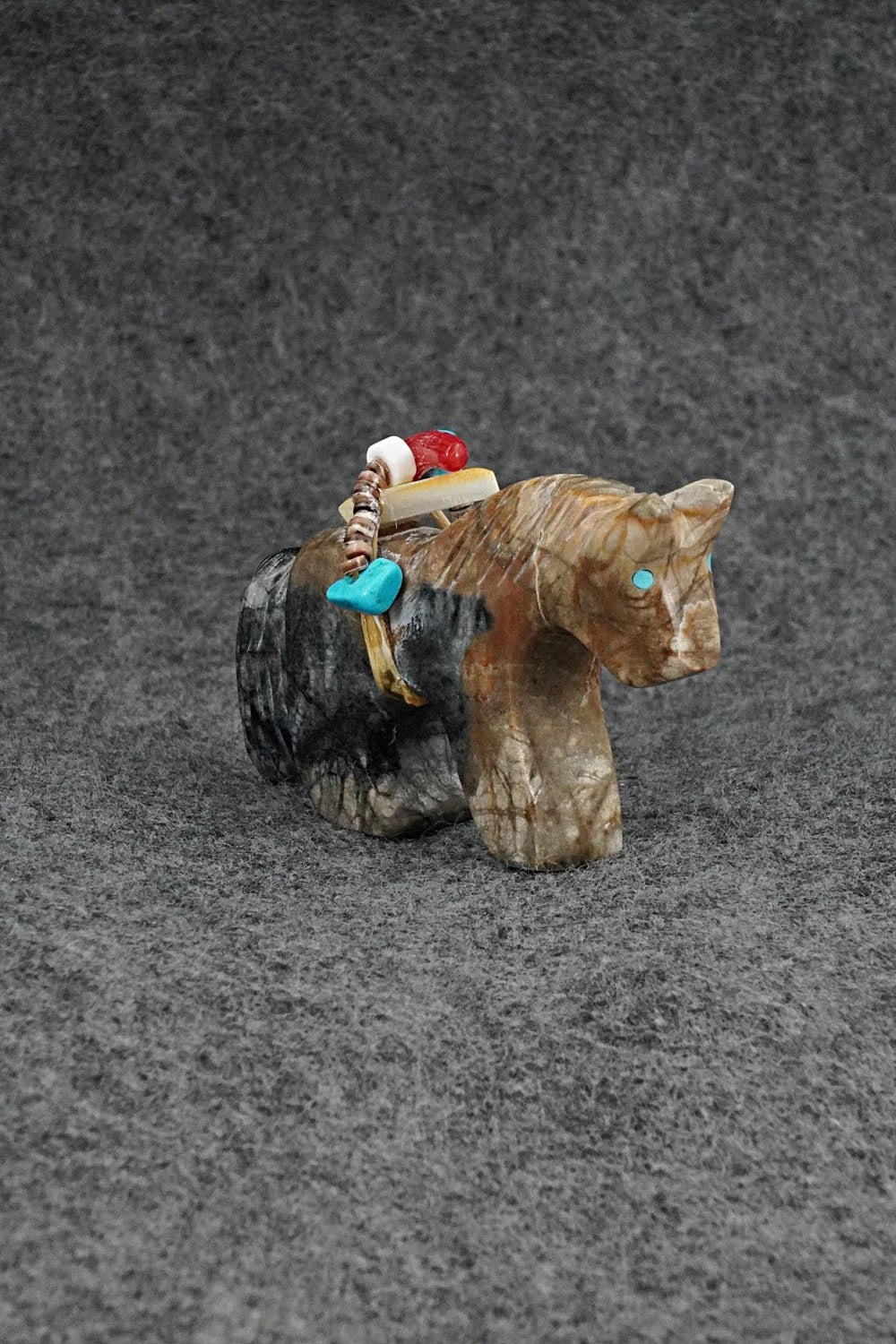 Horse Zuni Fetish Carving - Rodney Laiwakete