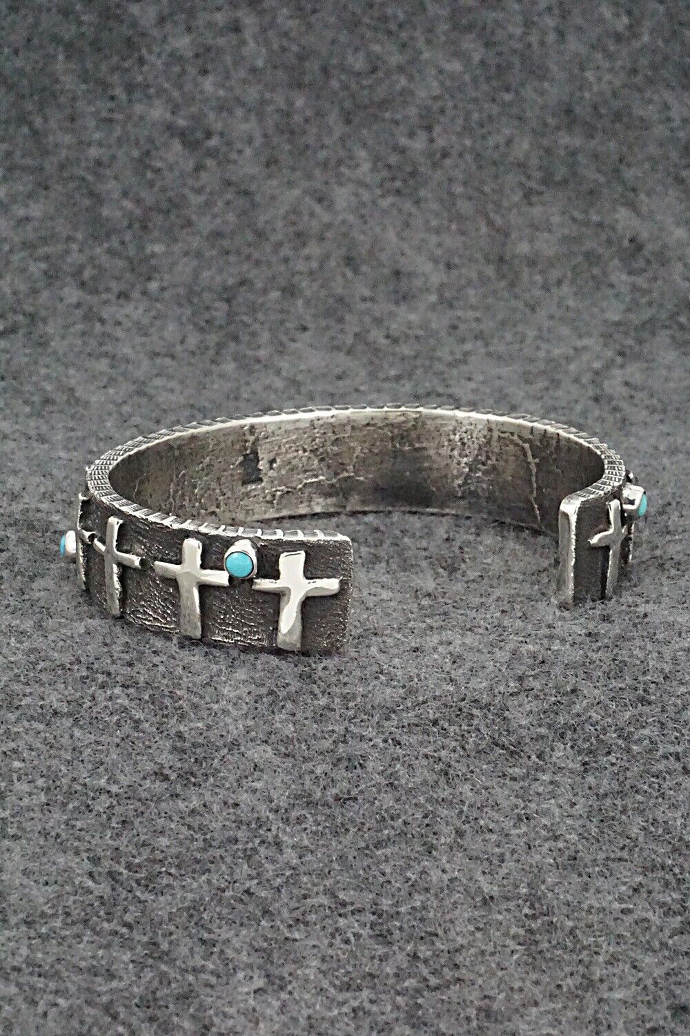 Turquoise & Sterling Silver Bracelet - Ernest Rangel