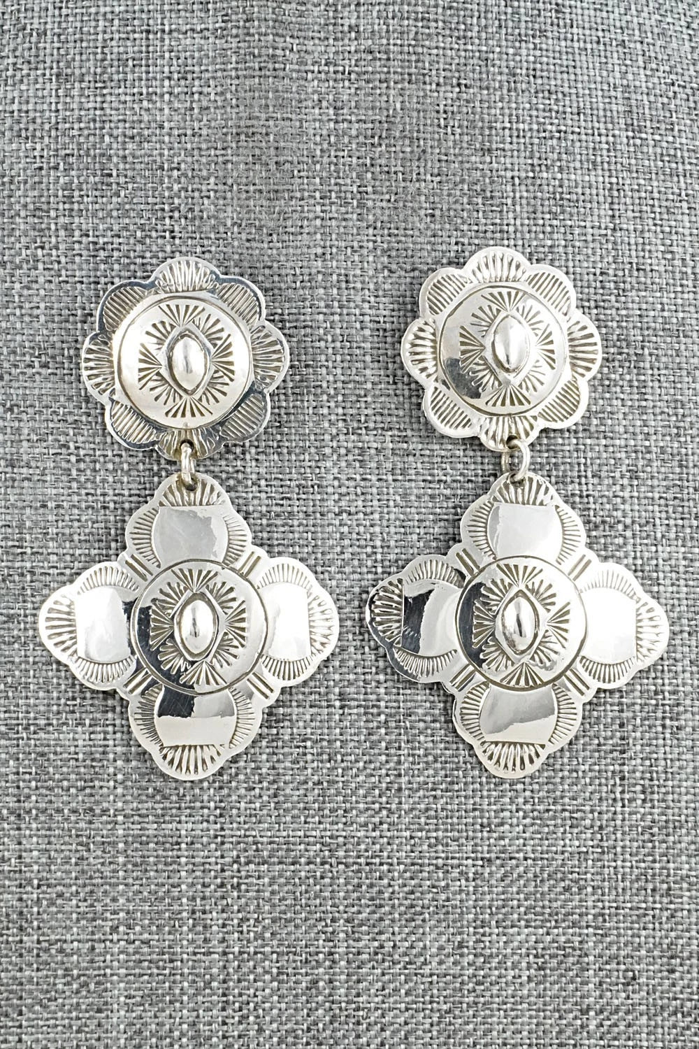 Sterling Silver Earrings - Bertha Begay