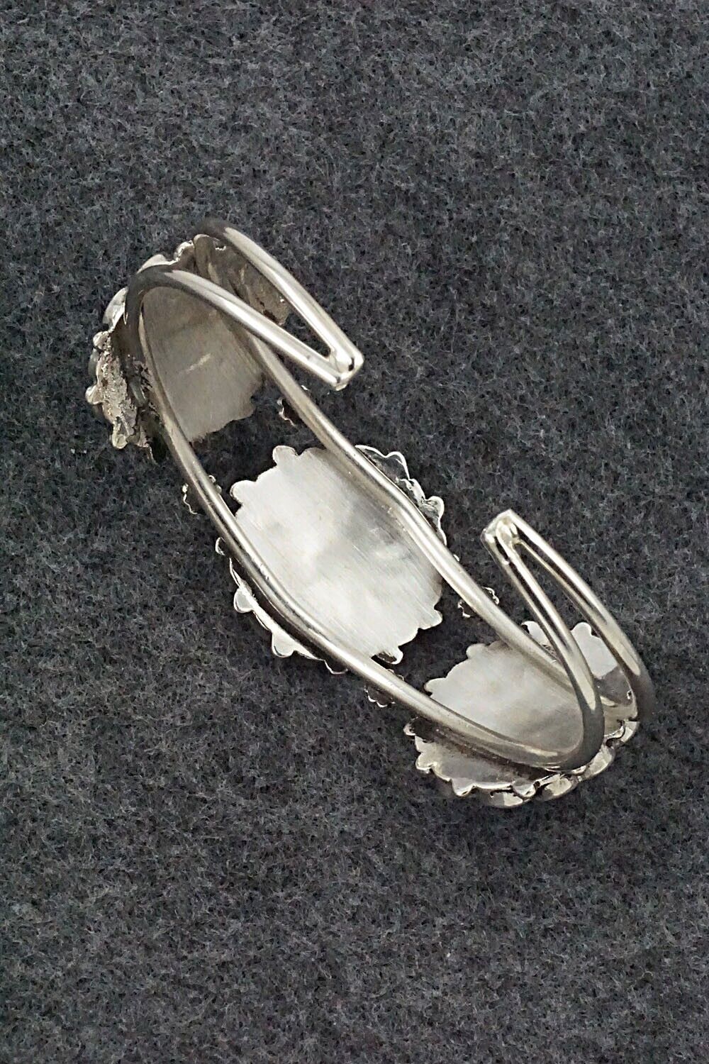 Multi-Stone & Sterling Silver Inlay Bracelet - Delbert Soseeah