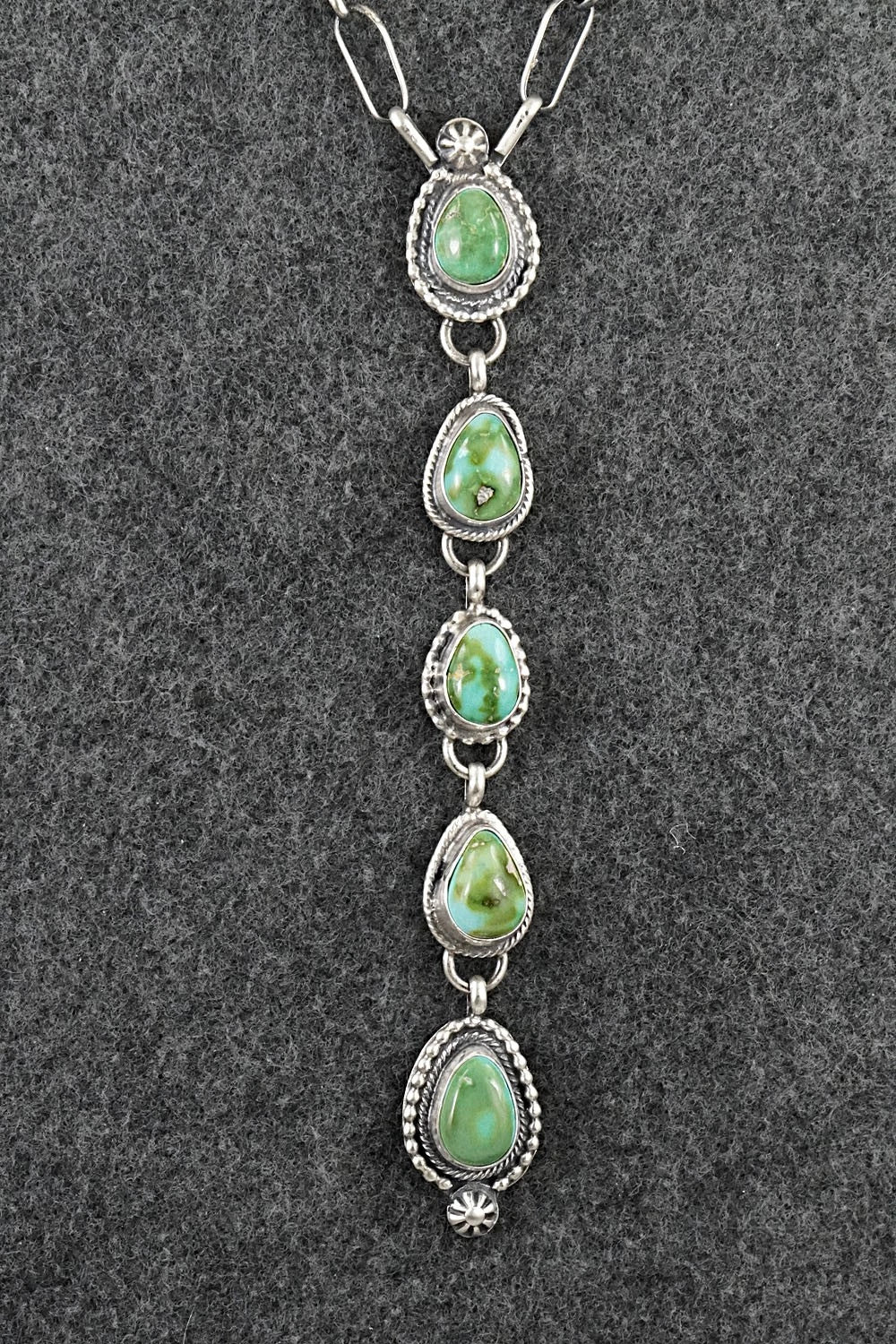 Turquoise & Sterling Silver Necklace - Bobby Johnson