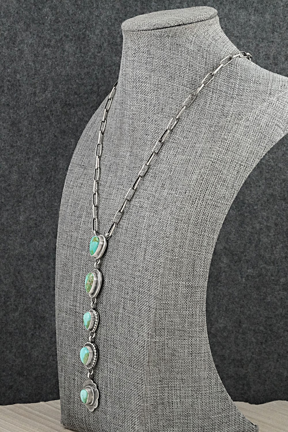 Turquoise & Sterling Silver Necklace - Bobby Johnson