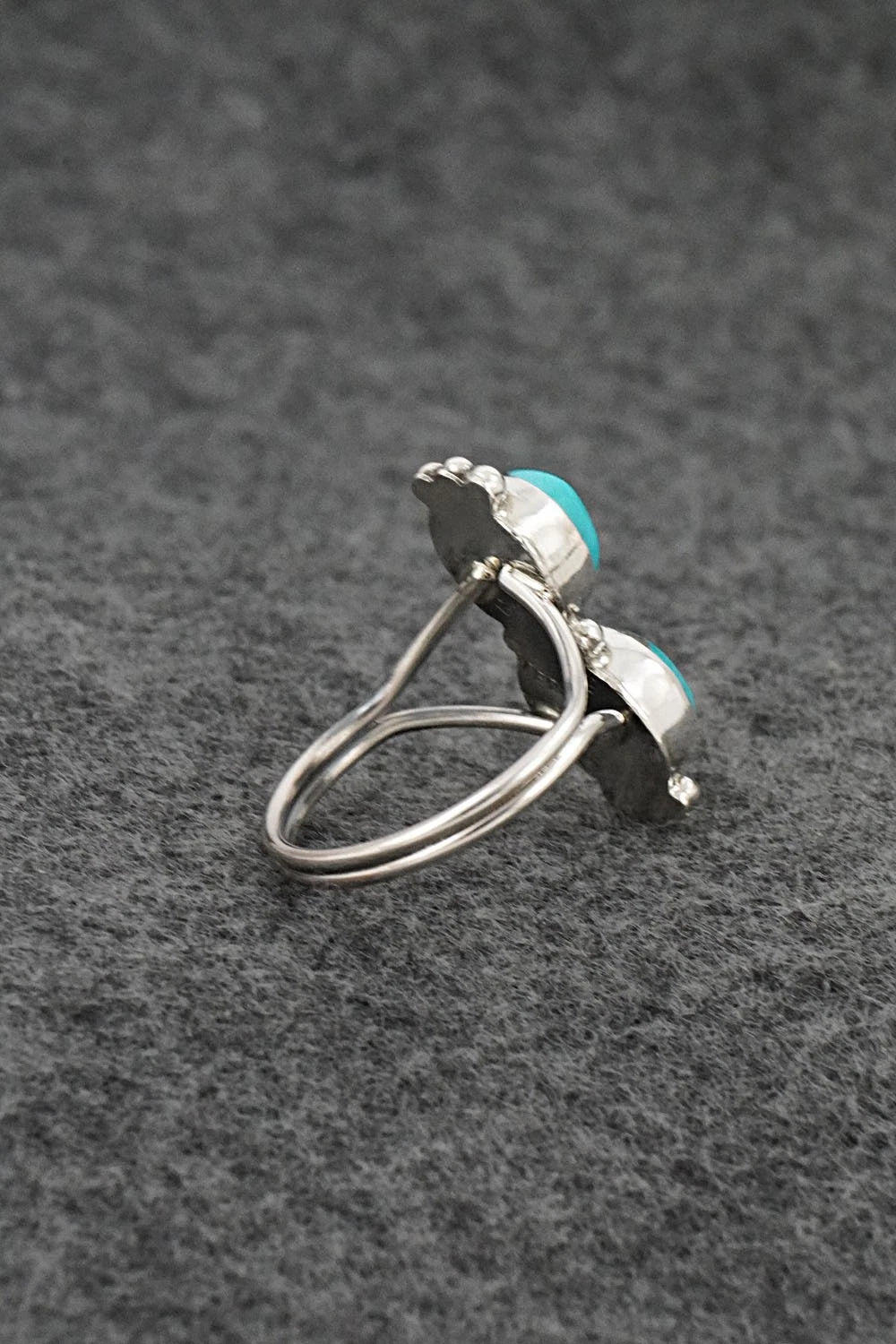 Turquoise & Sterling Silver Ring - Rena Begay - Size 8