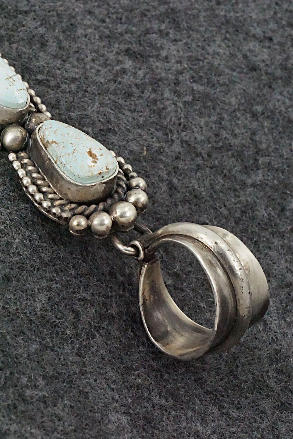 Turquoise & Sterling Silver Pendant - Rosita Calladitto