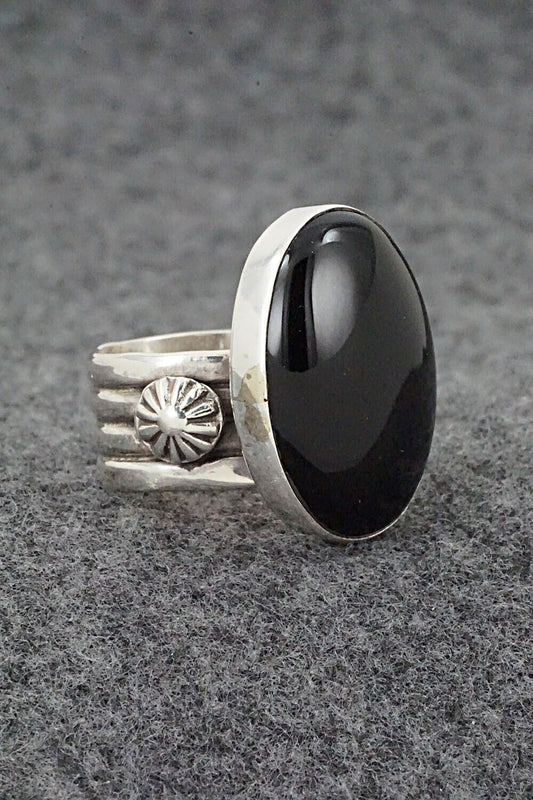 Onyx & Sterling Silver Ring - Ben Begay - Size 6.75