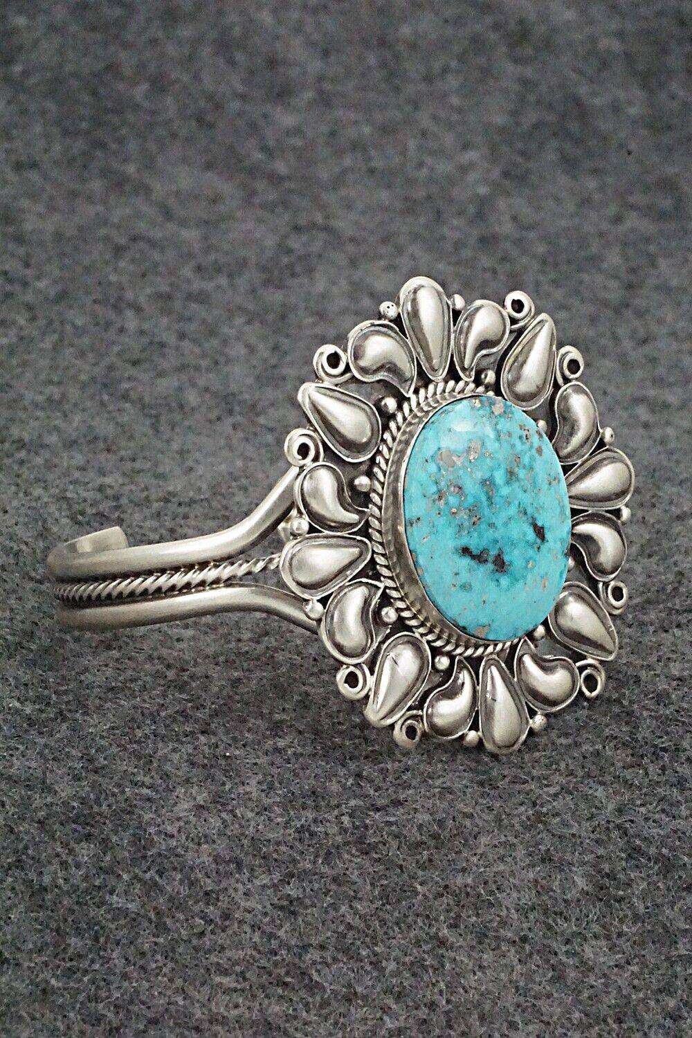 Turquoise & Sterling Silver Bracelet - Derrick Gordon