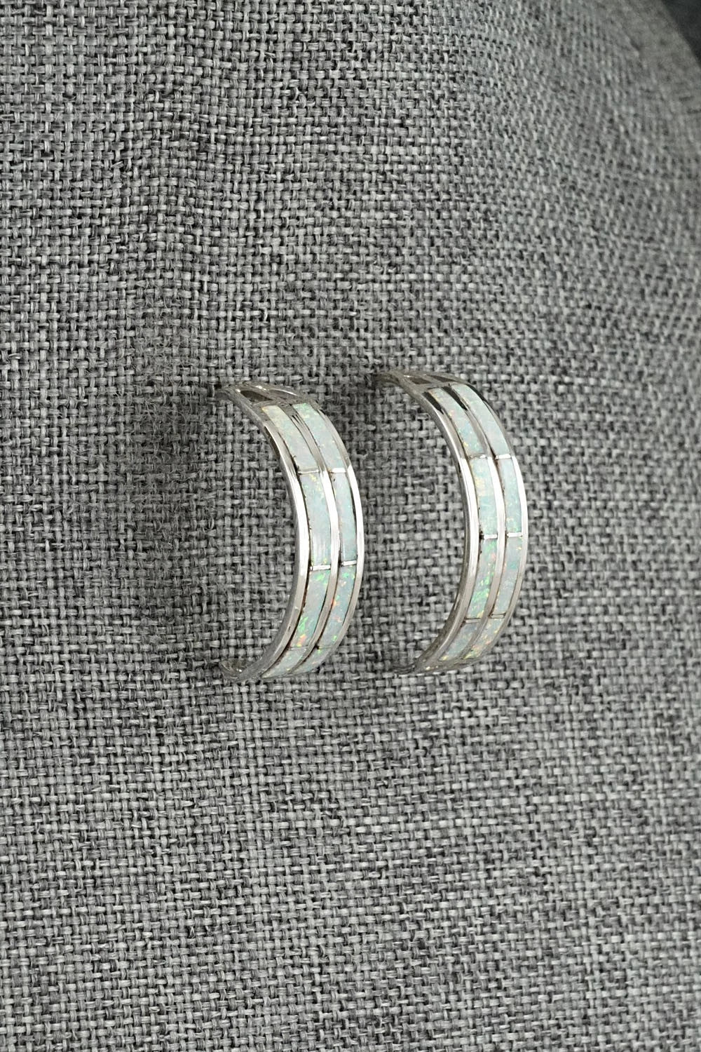 Opalite & Sterling Silver Earrings - Andrew Enrico