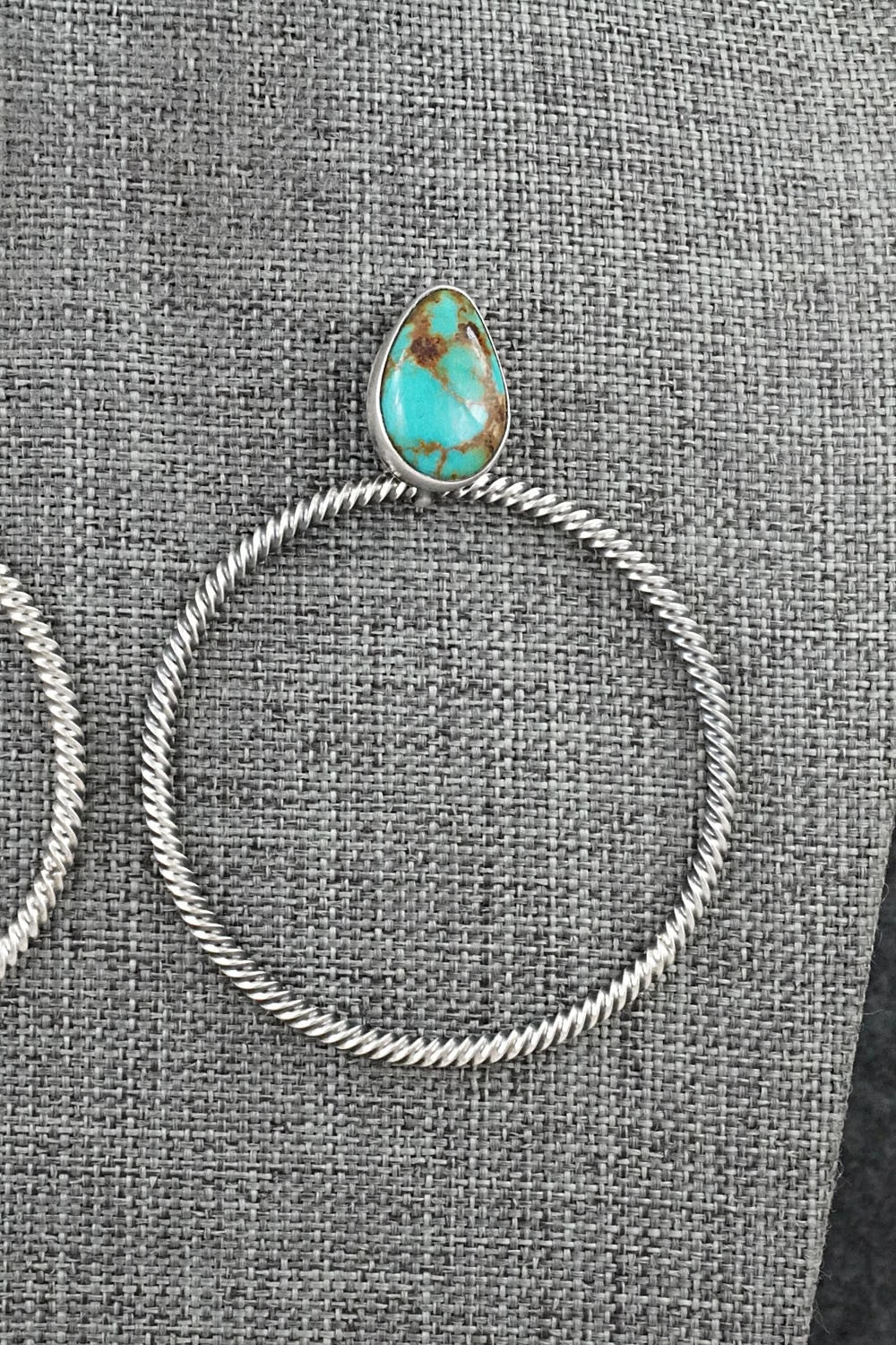 Turquoise & Sterling Silver Earrings - Verley Betone