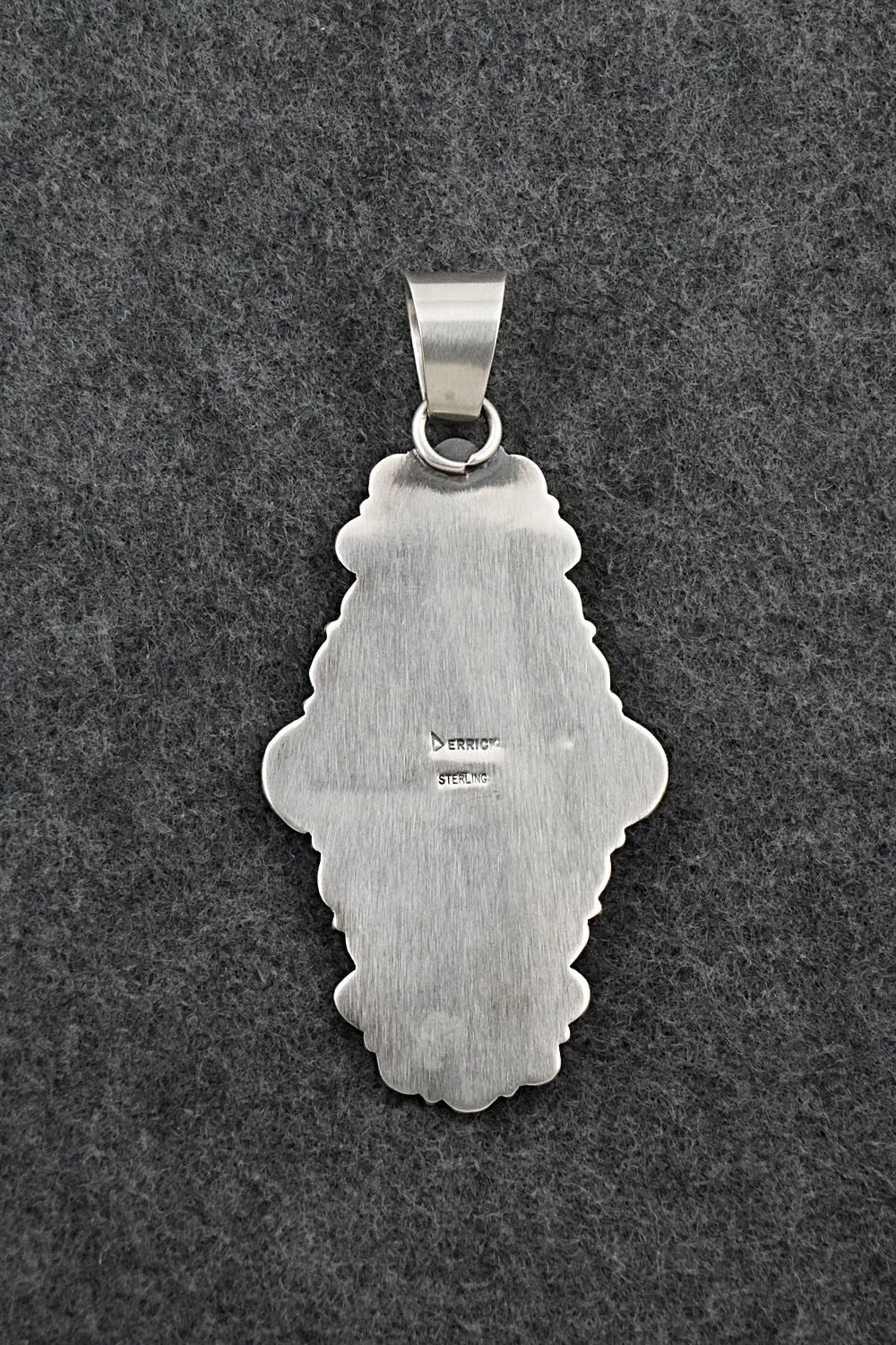 Turquoise and Sterling Silver Pendant - Derrick Gordon