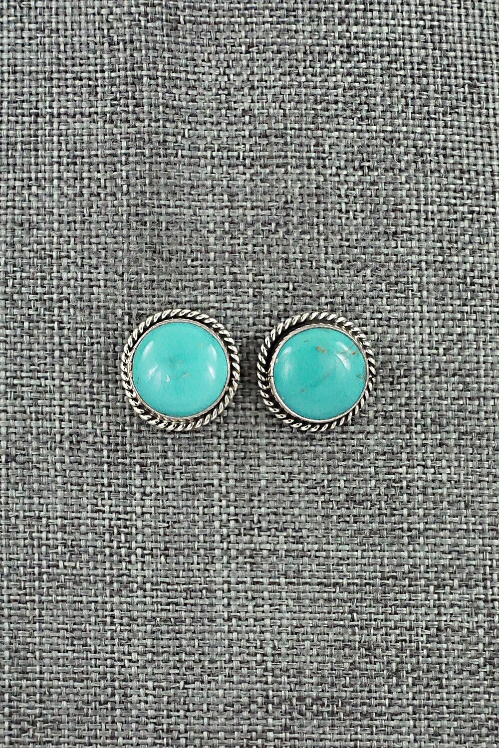 Turquoise & Sterling Silver Earrings - Marco Begaye