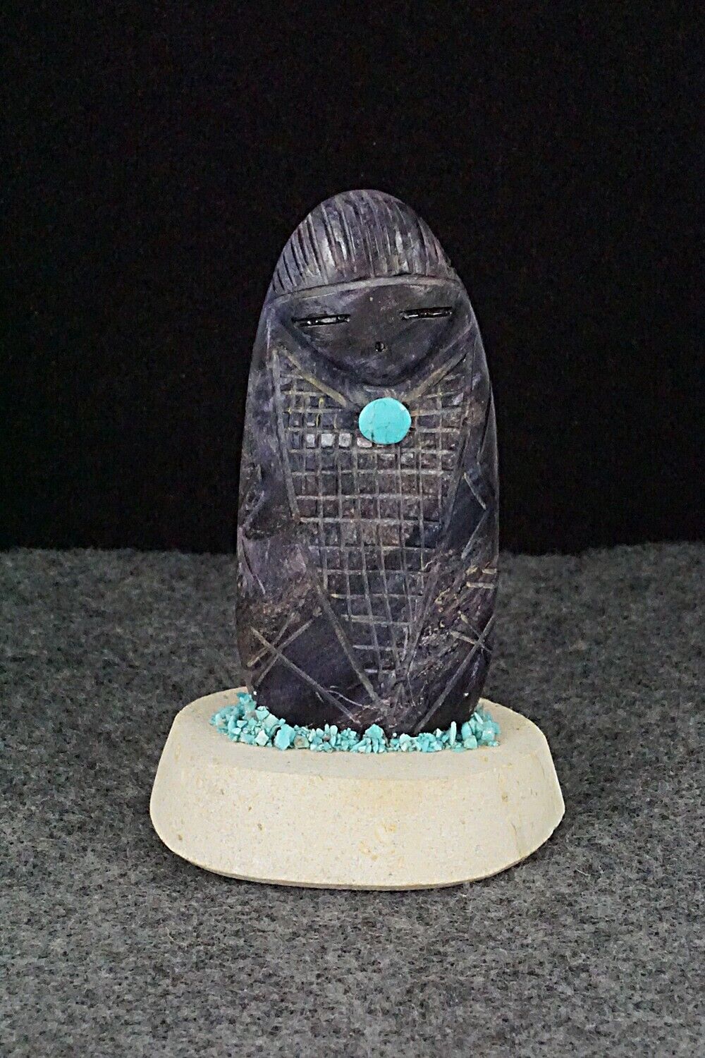 Corn Maiden Zuni Fetish Carving - Daniel Chattin