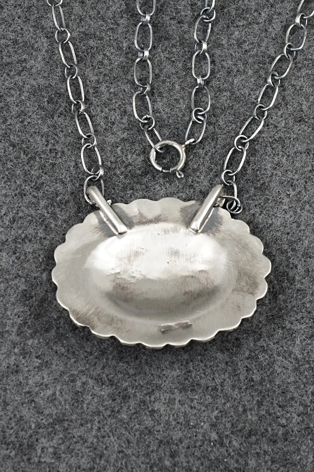 Turquoise & Sterling Silver Necklace - Adrienne Gordon