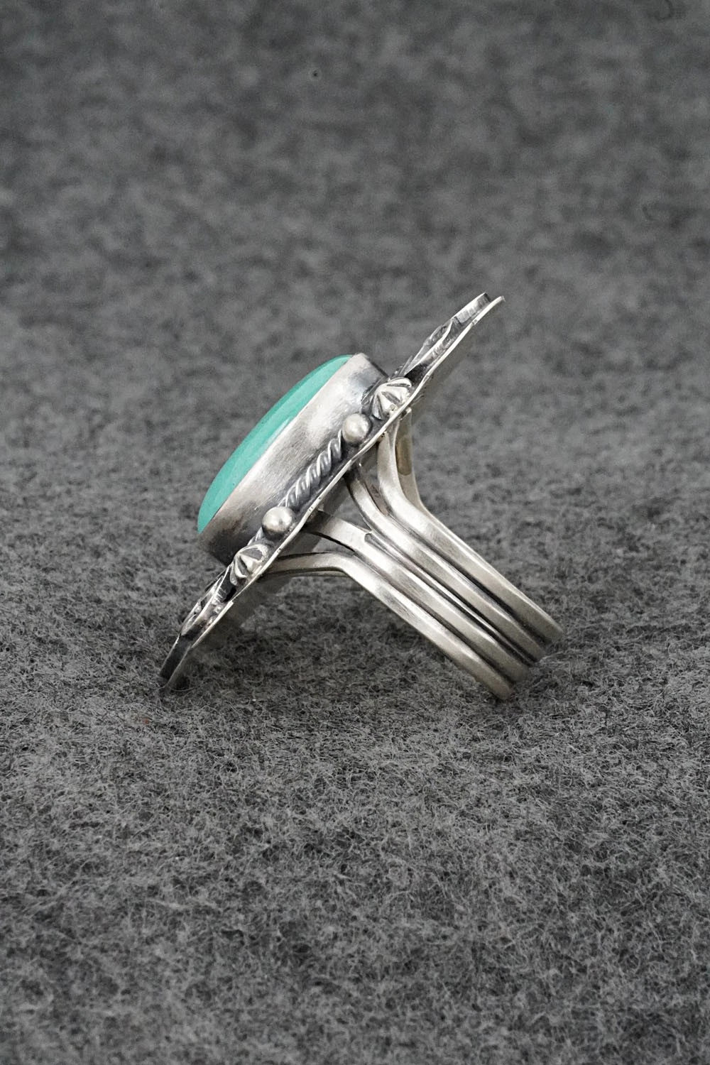 Turquoise & Sterling Silver Ring - Randy Boyd - Size 8.5