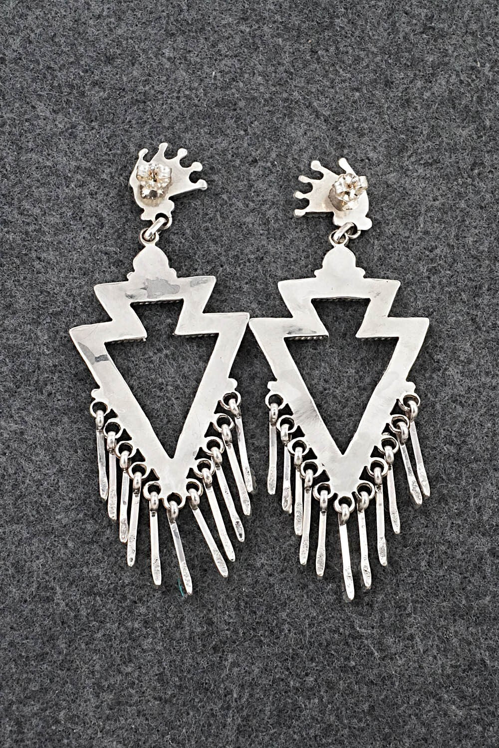 Turquoise & Sterling Silver Earrings - Kevin Leekity