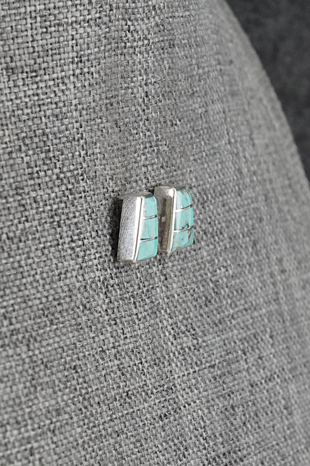 Turquoise and Sterling Silver Earrings - Michelle Haloo