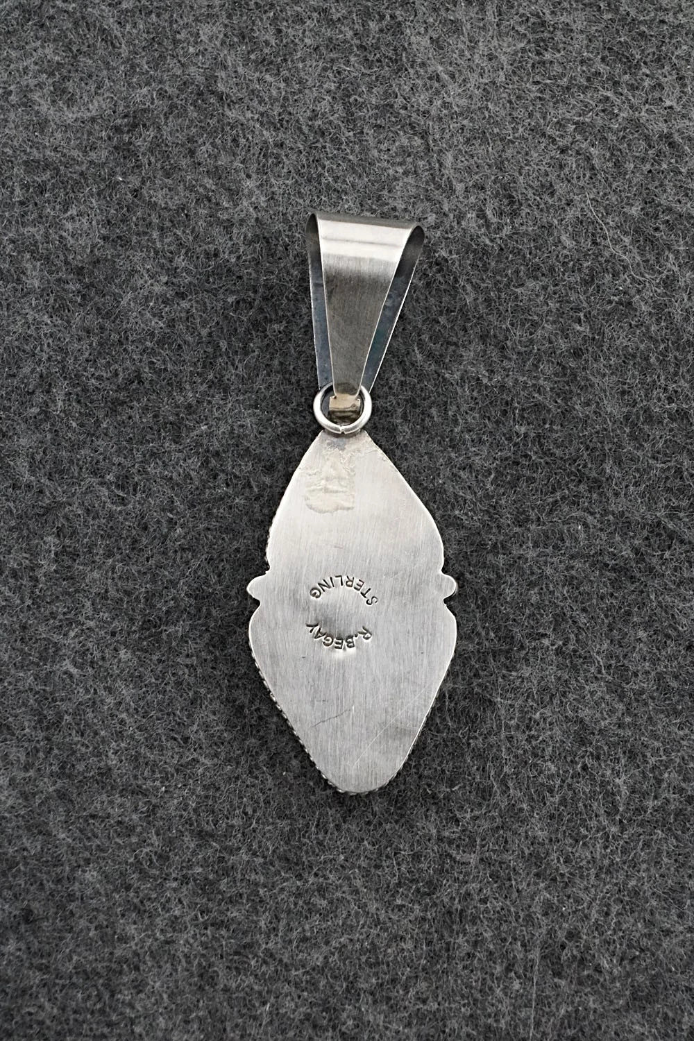 Turquoise & Sterling Silver Pendant - Eugene Gruber
