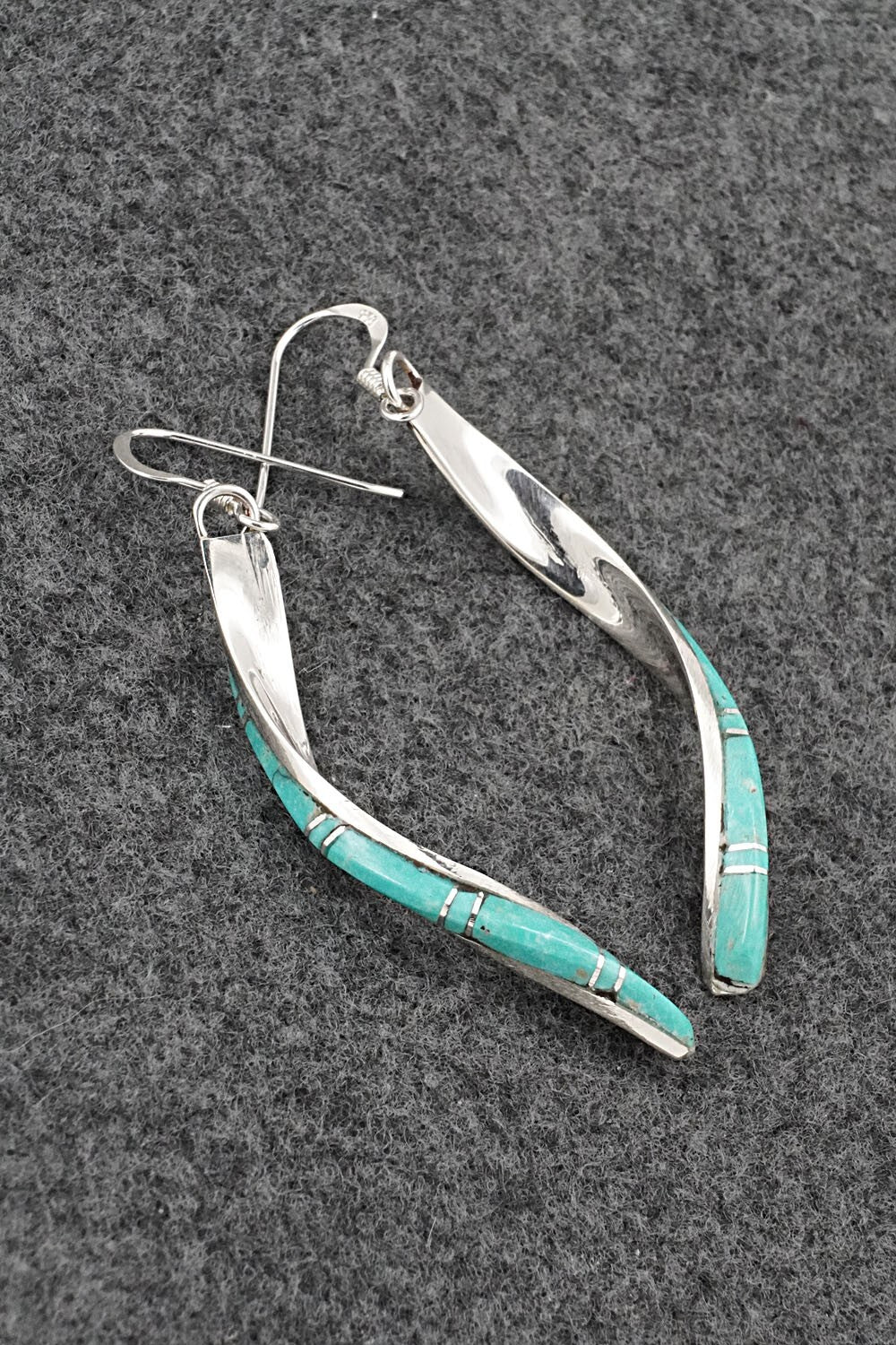 Turquoise & Sterling Silver Earrings - Terrance Panteah