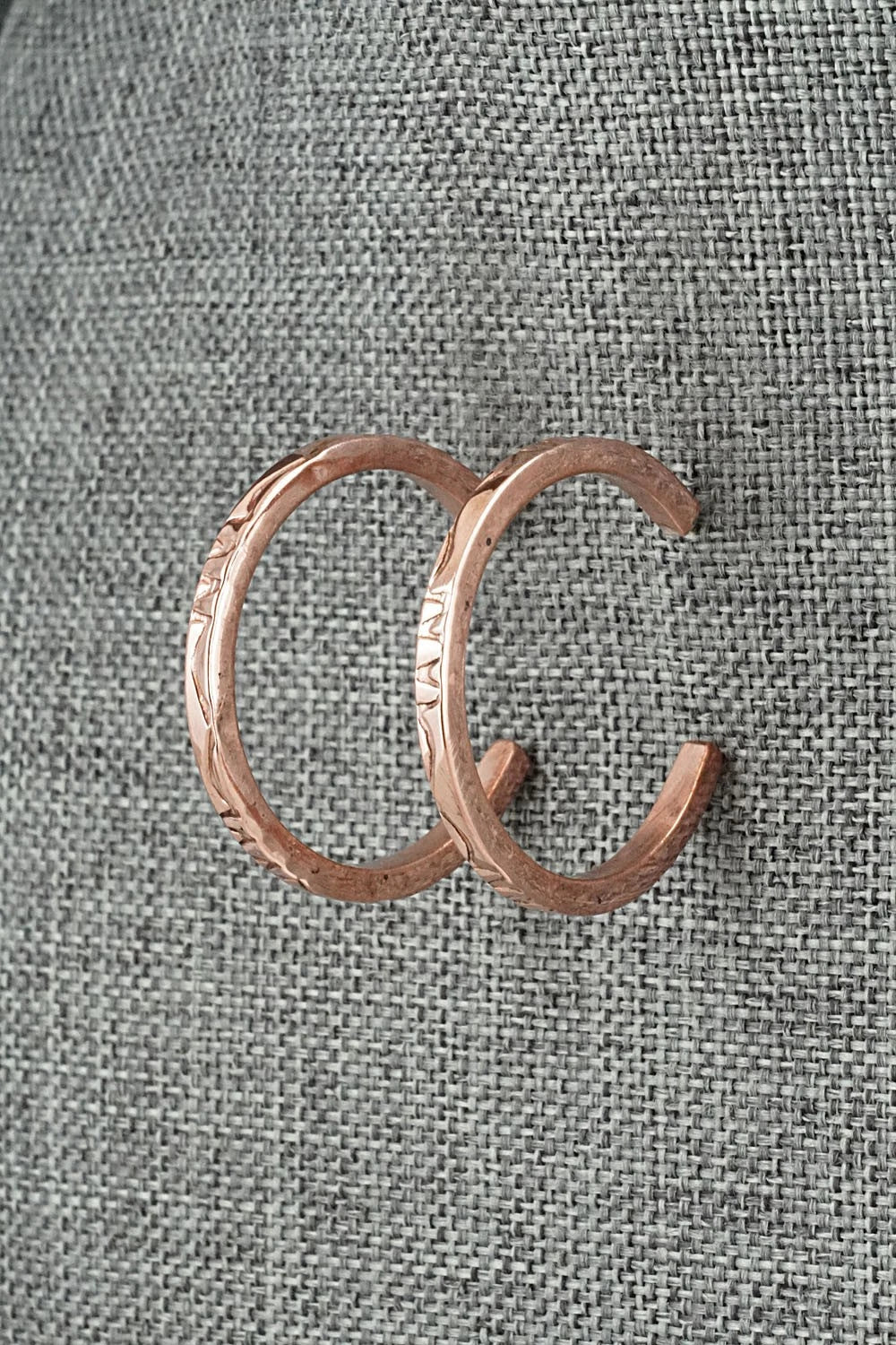 Copper Hoop Earrings - Elaine Tahe