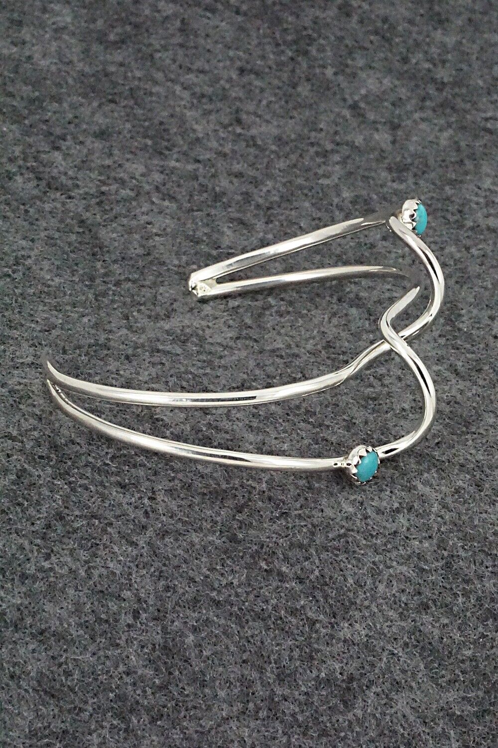 Turquoise & Sterling Silver Bracelet - Yolanda Skeets