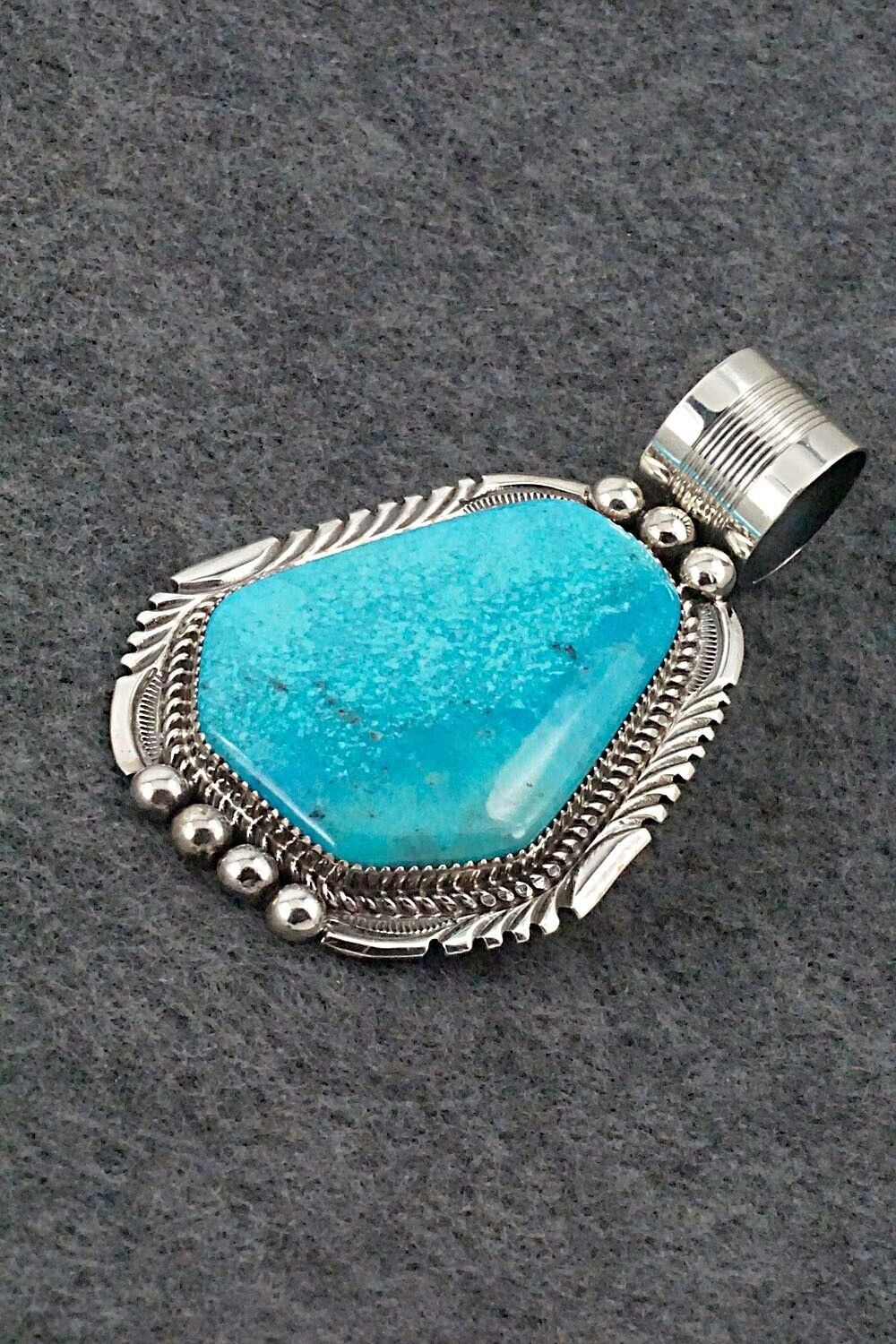 Turquoise & Sterling Silver Pendant - Garrison Boyd