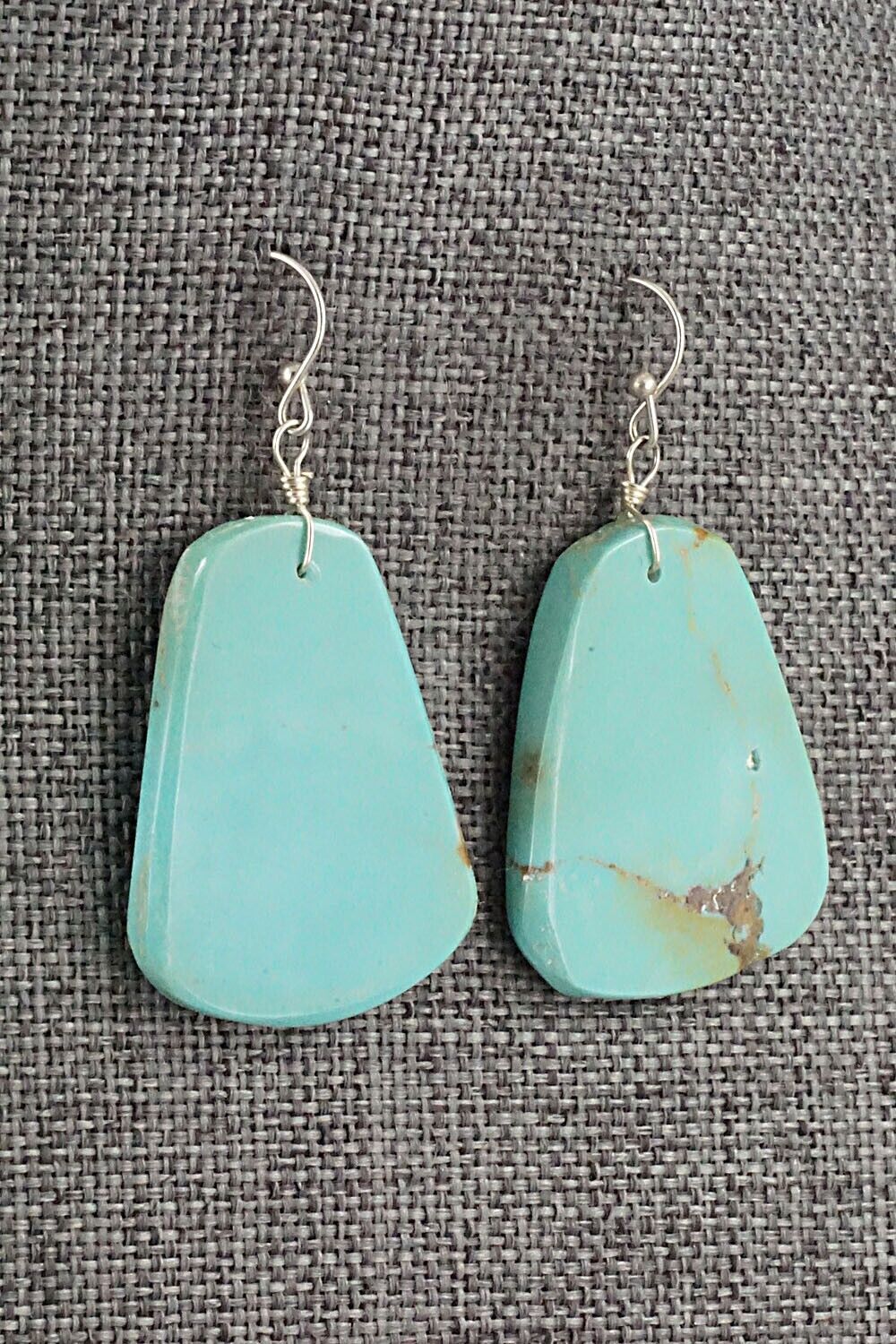 Turquoise & Sterling Silver Earrings - Joe Garcia