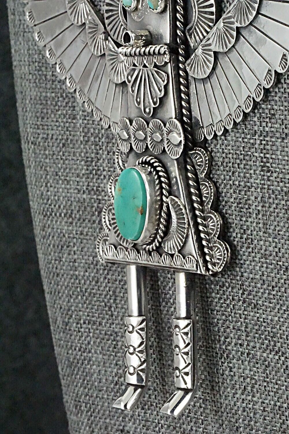 Turquoise & Sterling Silver Necklace - Garrett Hale